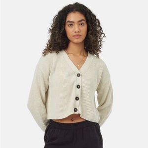 Tentree cropped cardigan